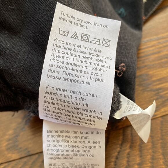 NWT Madewell Black Mini Jean Skirt with Dots - Size 25 - Picture 14 of 16